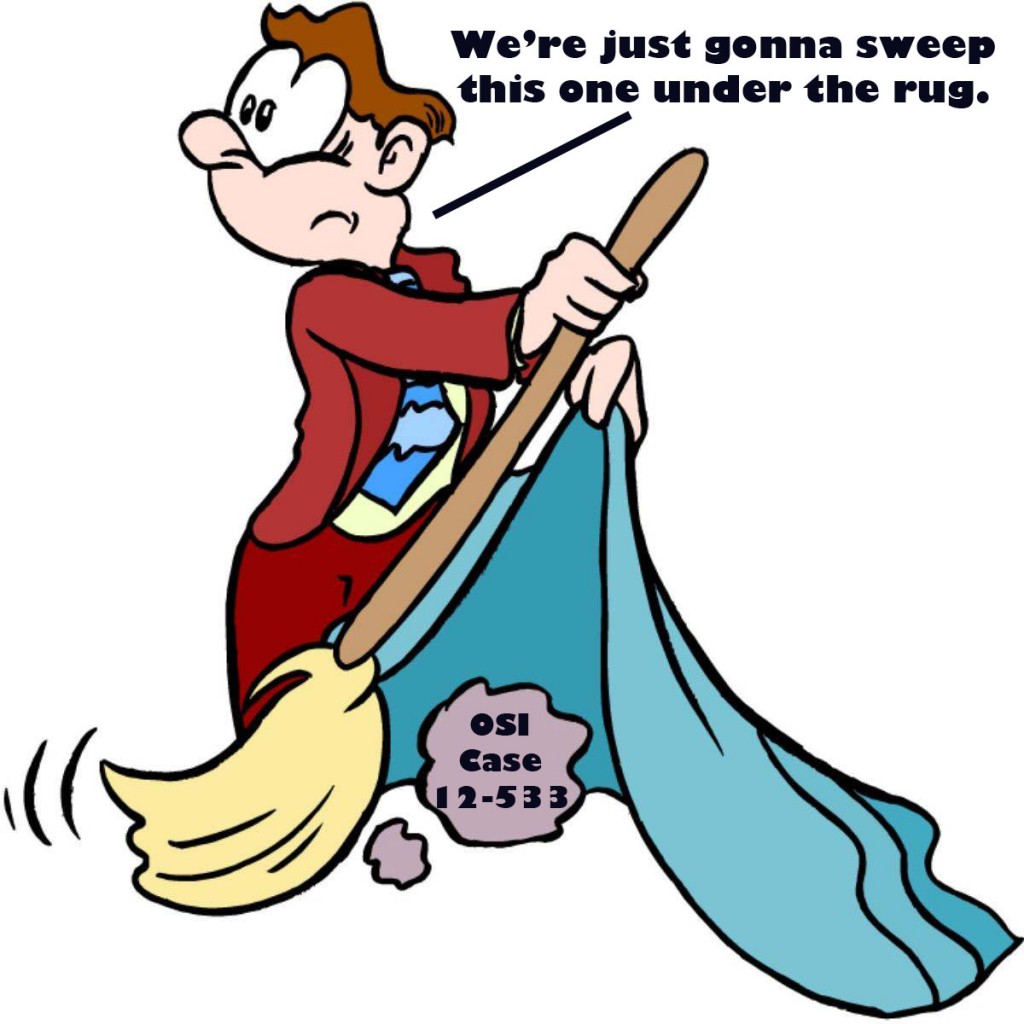 OSI Sweeping Case 12-533 Under the Rug.
